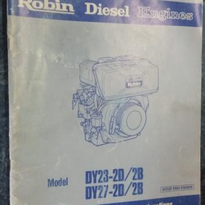 Robin DY23-2D/2B Diesel Engines Service Manual