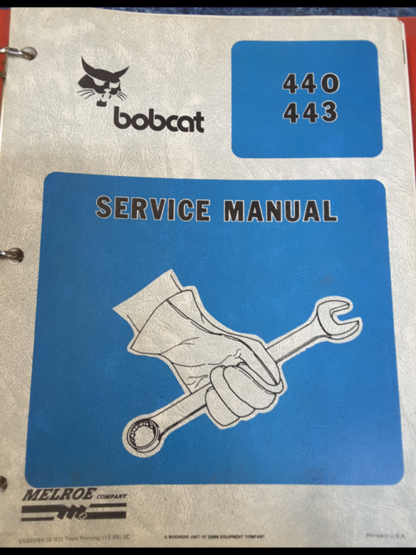 Bobcat 440 443 Service Manual