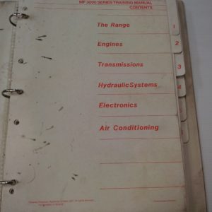 Massey Ferguson 3000 Training Manual