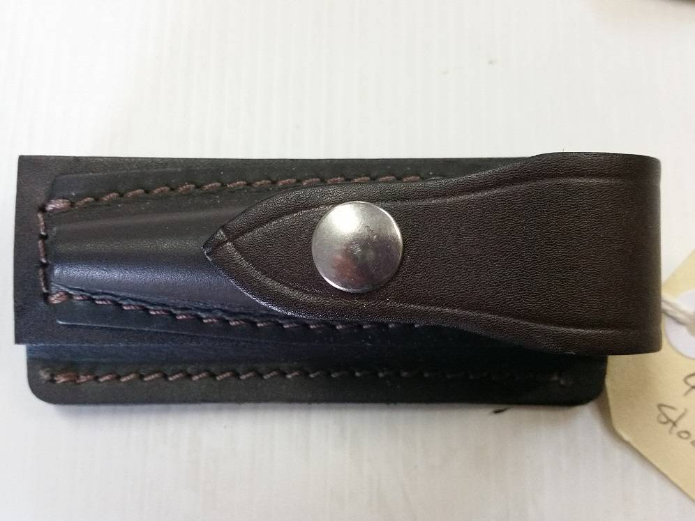 Knife Pouch Side Ways Leather 4.5
