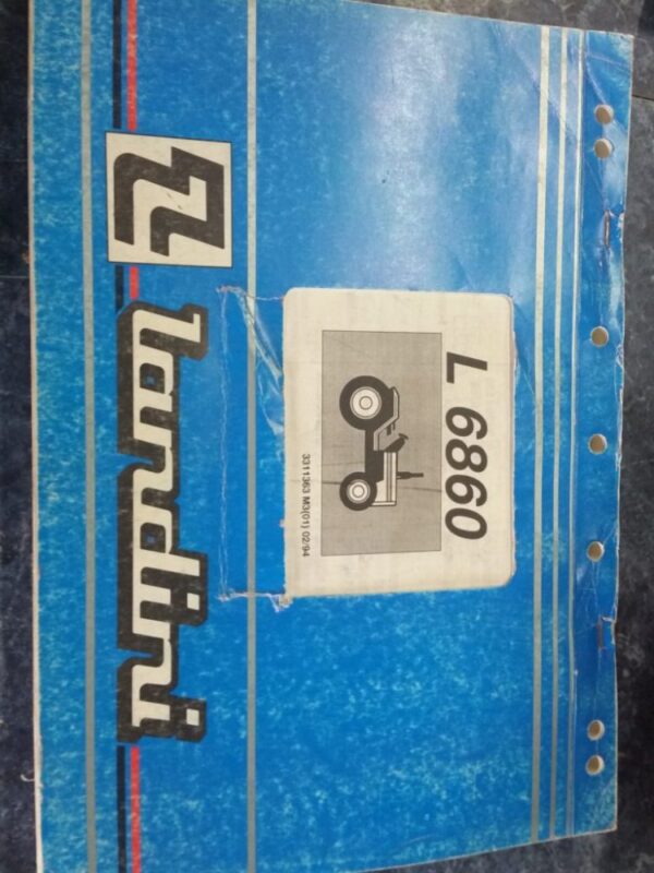 Landini L6860 Tractor Parts Manual