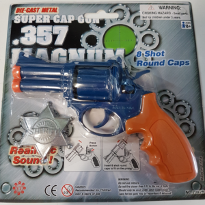 Toy Gun 8 Shot Diecast .357 Magnum Pistol