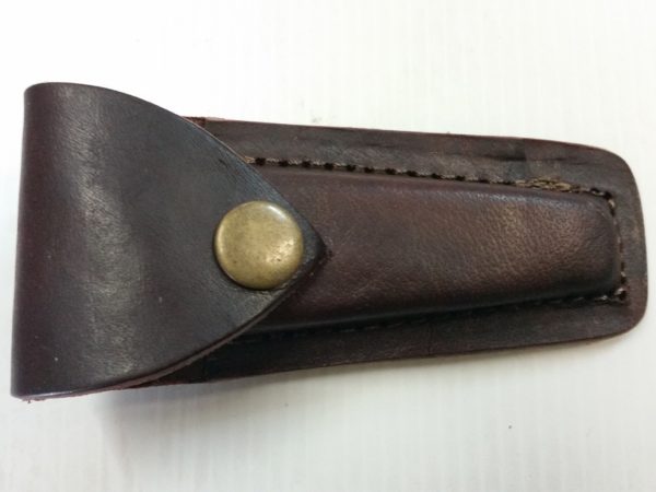 Knife Pouch 4" Brown Leather Medium