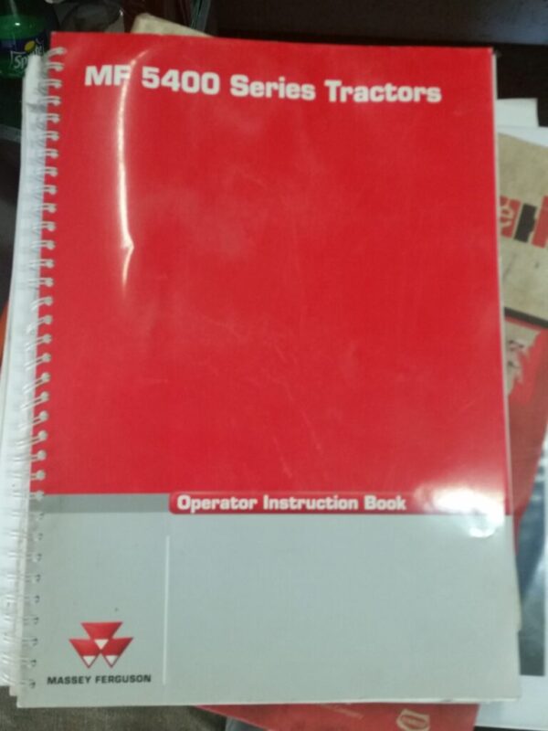 Massey Ferguson MF5400 Tractor Operators Instruction Book
