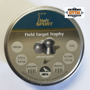 Air Rifle Pellets .177 H&N Field Target Trophy 500pcs 14.66gr