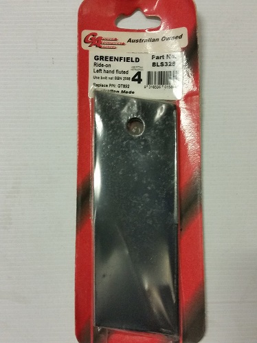 Greenfield Mower Blades Ride-on L/H Fluted BLS328