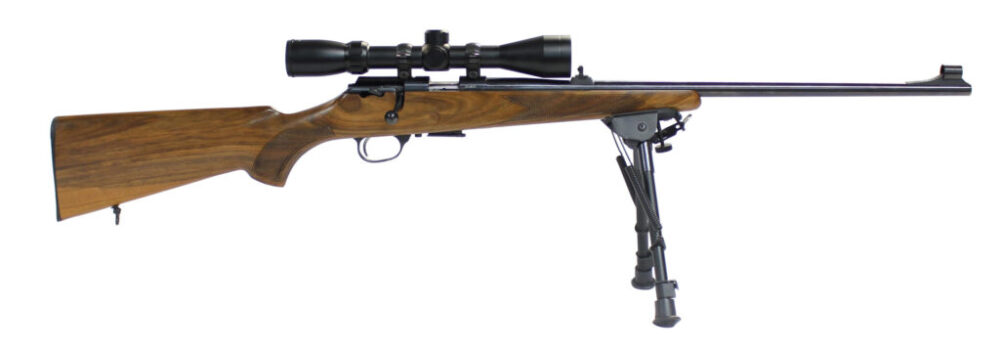 The package features the Zastava MP22M Bolt Action Rimfire Rifle, a Pecar O...