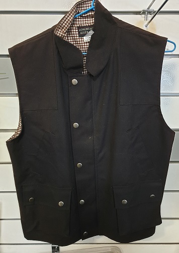 cotton lined oilskin vest