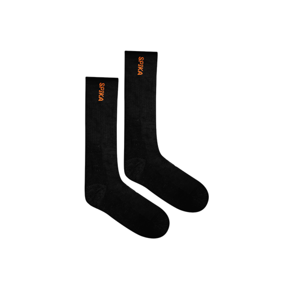 black spika socks