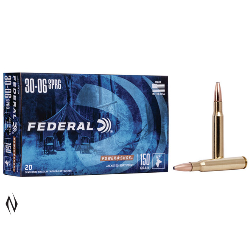 Federal 30-06 Spr 150GR SP Power-Shok Ammunition