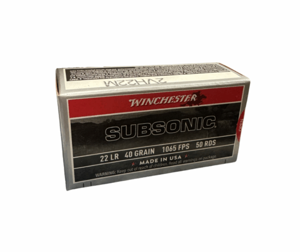 Winchester Subsonic 22LR 40Gr HP Ammunition