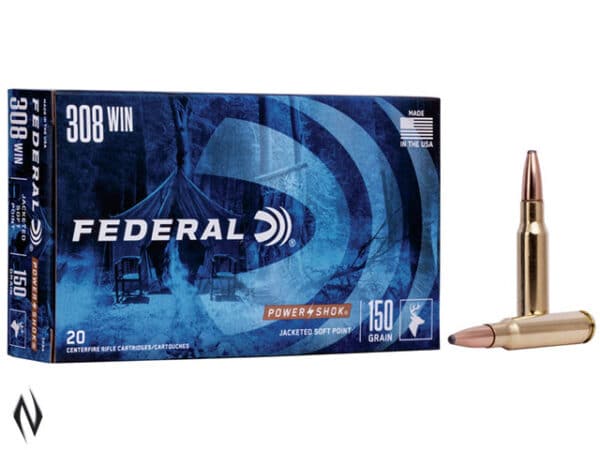 Federal 308 WIN 150GR SP Power Shok Ammunition