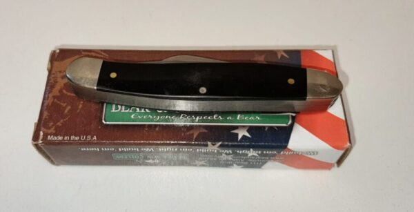 Bear & Son Cutlery Black Folding 3 Blade Knife