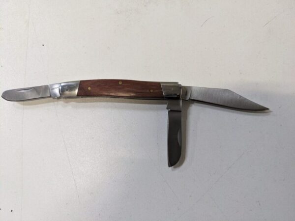 Van Diemen’s Stockman 3 Blade Wood Handle Folding Knife