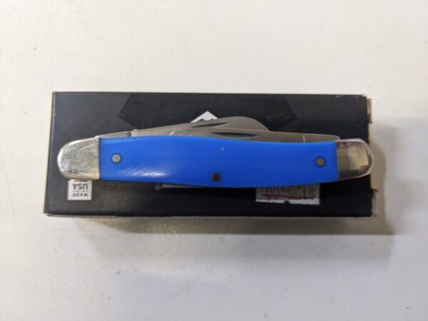 Bear & Son Cutlery Blue Folding 3 Blade Knife