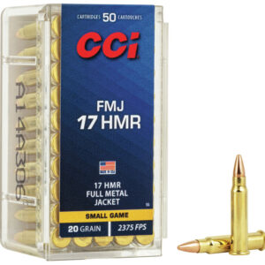 CCI Full Metal Jacket 17 HMR 20 Grain