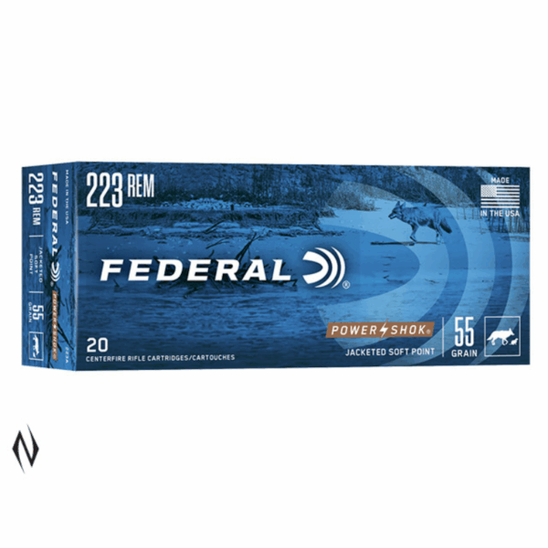 Federal 223 REM 55gr SP Power-Shok 20pk