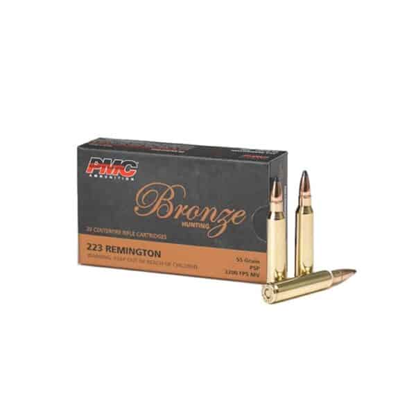 PMC .223 Remington 55 gr SP Bronze Line - 20 Bullets per Pack