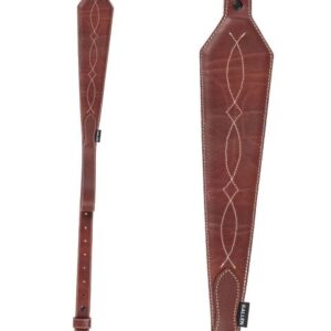 ALLEN LEATHER WESTERN SCALLOP BROWN SLING