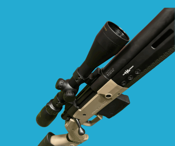 Howa 1500 Heavy Barrel .308 – Hera H7 Chassis (Tan) with Scope - Image 5
