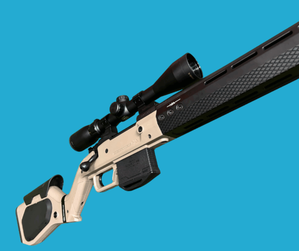 Howa 1500 Heavy Barrel .308 – Hera H7 Chassis (Tan) with Scope - Image 4