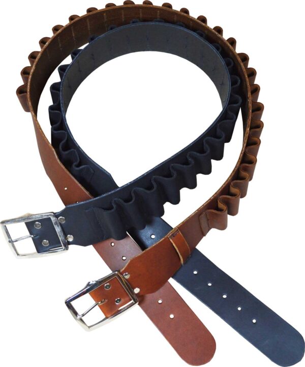 Shotgun Cartridge Belt – Heavy Weight Leather with a Boot Leather Retainer