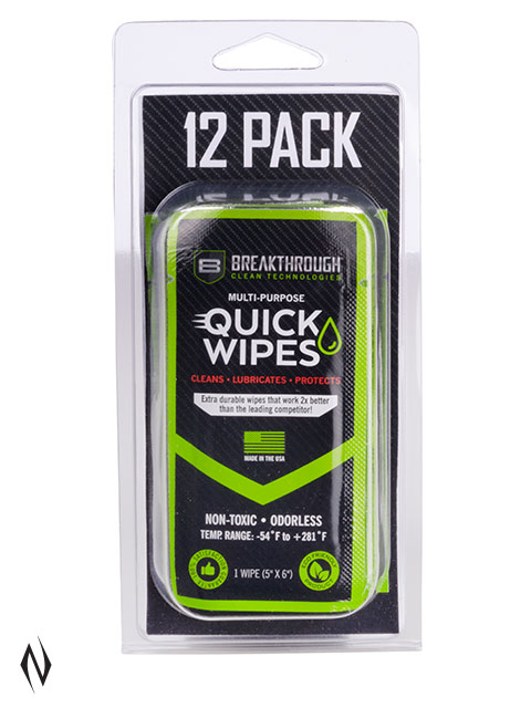 BREAKTHROUGH CLP QUICK WIPES 5"X6" 12PK