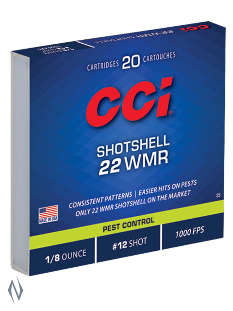 CCI 22WMR SHOTSHELL 20 PK