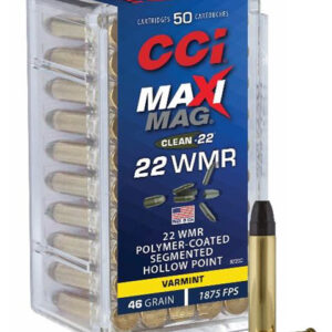 CCI 22WMR MAXI MAG 46GR SEGMENTED HP 1845FPS