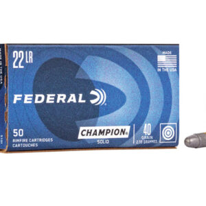 FEDERAL 22LR 40GR SOLID HV CHAMPION 1240FPS