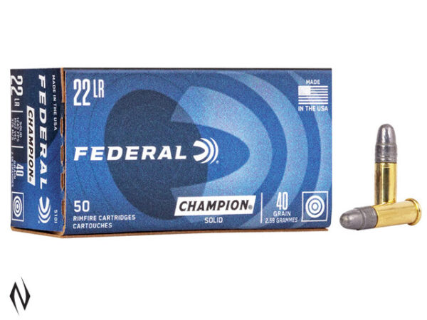 FEDERAL 22LR 40GR SOLID HV CHAMPION 1240FPS