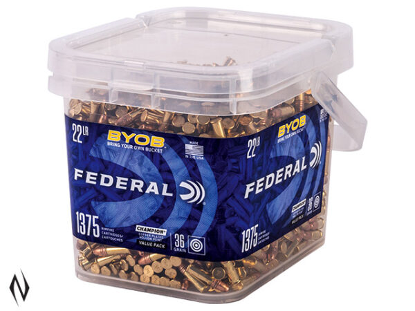 FEDERAL 22LR 36GR HP HV 1375 RND BUCKET