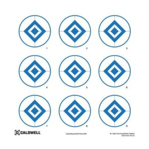 CALDWELL PAPER TARGET 16" 9 DIAMOND BLUE 10PK
