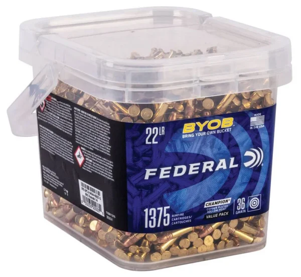 Federal 22LR 36GR HP HV 1375 Rnd Bucket