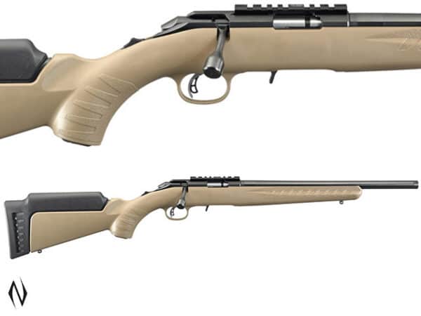 RUGER AMERICAN RIMFIRE 22LR 16" FDE THREADED