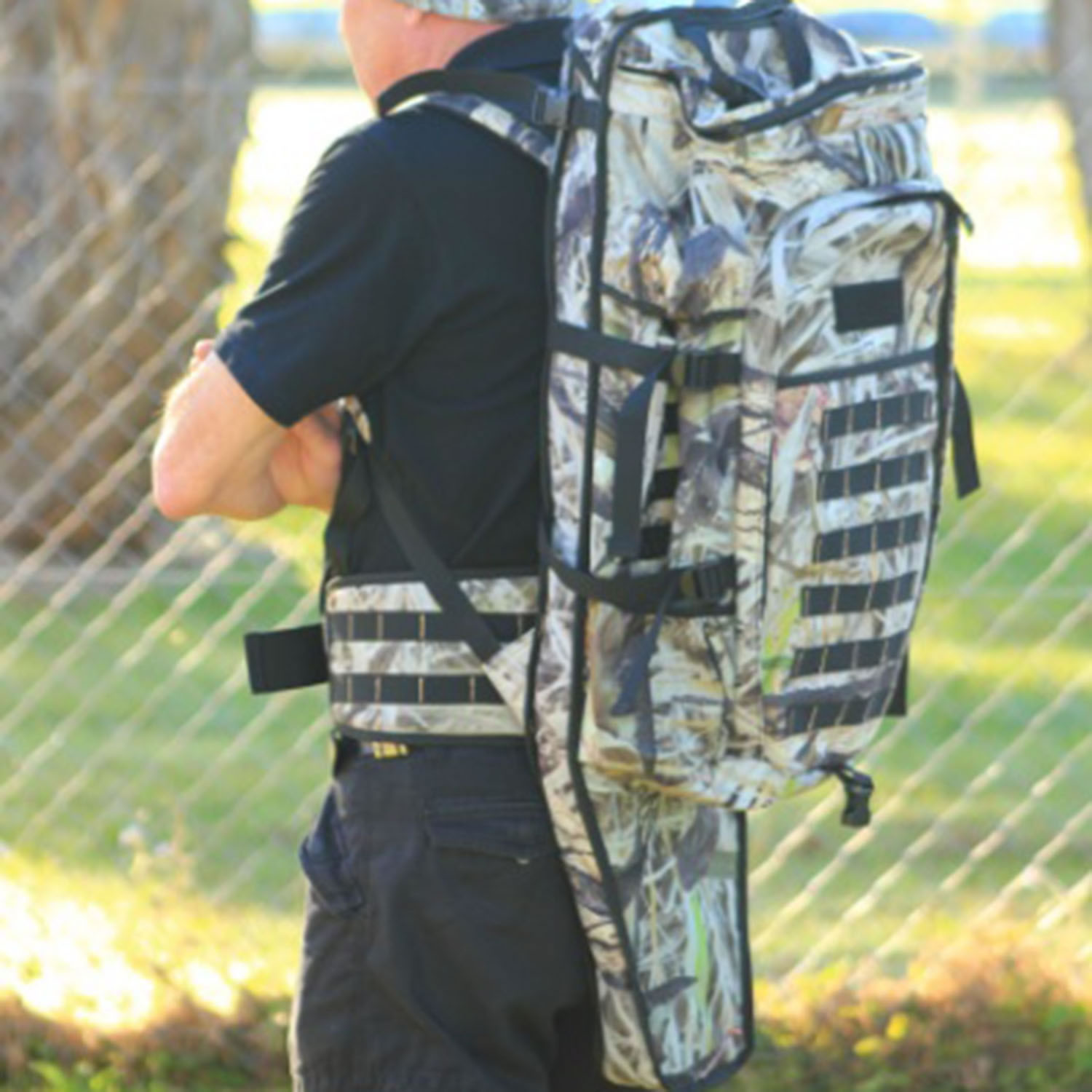 Max-Hunter LBS Backpack with Rifle Carrying Compartment - Koorangie Camo - Image 2