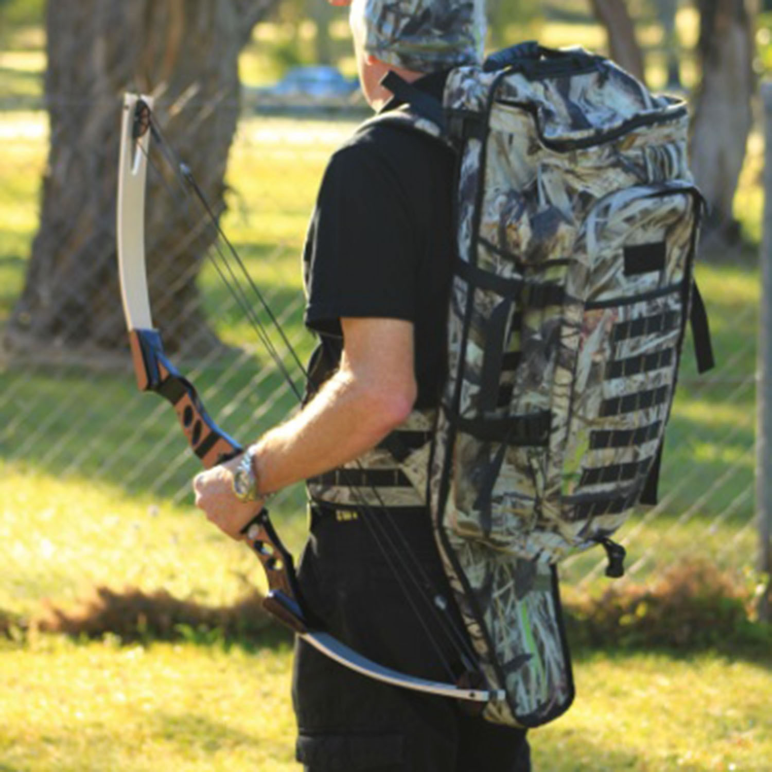 Max-Hunter LBS Backpack with Rifle Carrying Compartment - Koorangie Camo - Image 4