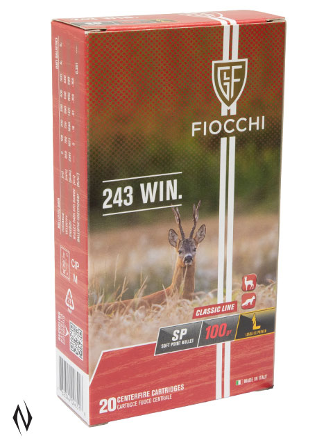 FIOCCHI 243 WIN 100GR SP CLASSIC 20 PK