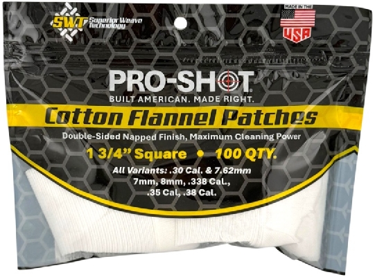 Proshot 270-38 cal Round Patches 100 Pack