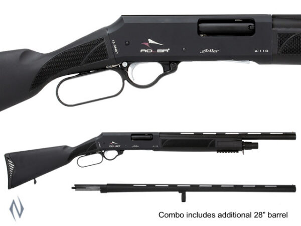 Adler A110 12g 20" and 28" Synthetic Combo Lever Action Shotgun